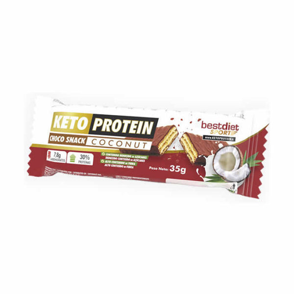 Keto Protein Choco Snack Coconut 35g - Jag Couture Beauty