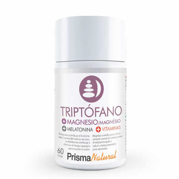 Prisma Natural Tryptophan + Magnesio + Melatonin + Vitamins 60 Caps Jag Couture Beauty