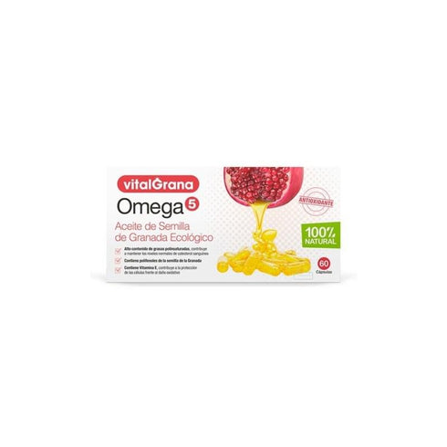 Vitalgrana Omega 5 Of 60 Capsules - Jag Couture Beauty
