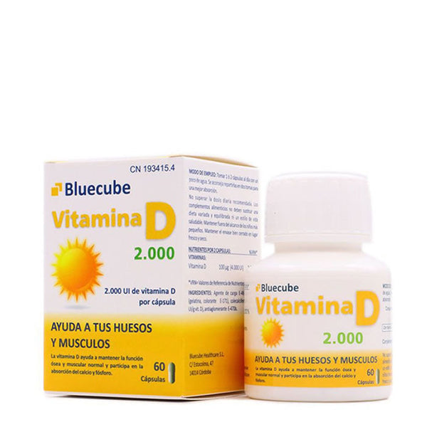Bluecube Vitamin D 2000 60 Capsules Jag Couture Beauty