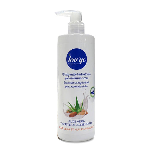 Lovyc Aloe Vera y Almendras Leche Corporal Piel Normal A Seca 400ml Jag Couture Beauty