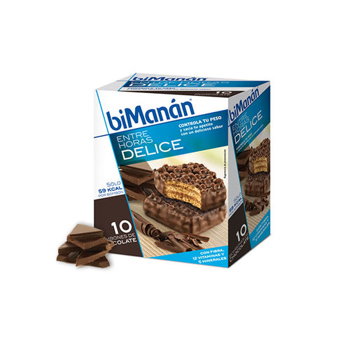 Bimanán Sustitutive Crispy Chocolate Snack 10 Units - Jag Couture Beauty