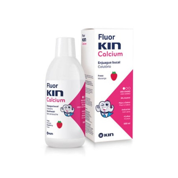 Kin Fluorkin Calcium Mouthwash Strawberry Flavor 500ml Jag Couture Beauty