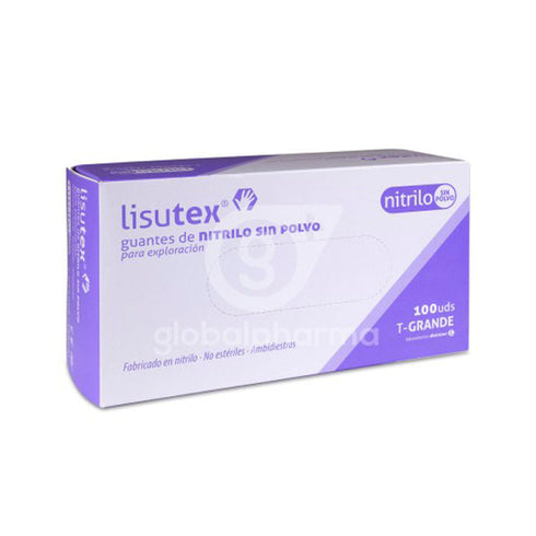 Guantex Lisutex Nitrilo S-P T-G 100U Jag Couture Beauty