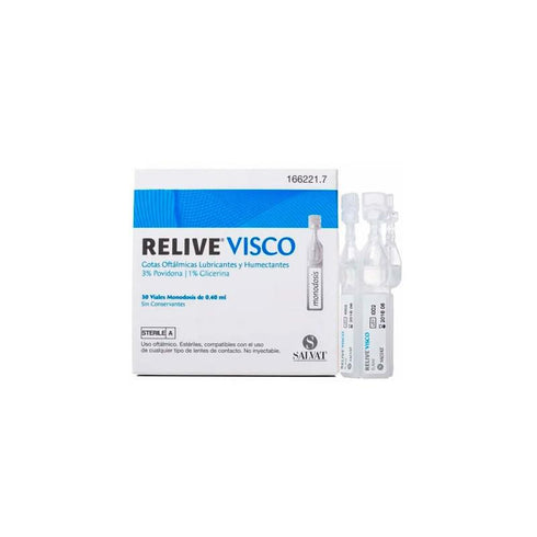 Relec Relive Visco Sterile Eye Drops 30 Monodose - Jag Couture Beauty
