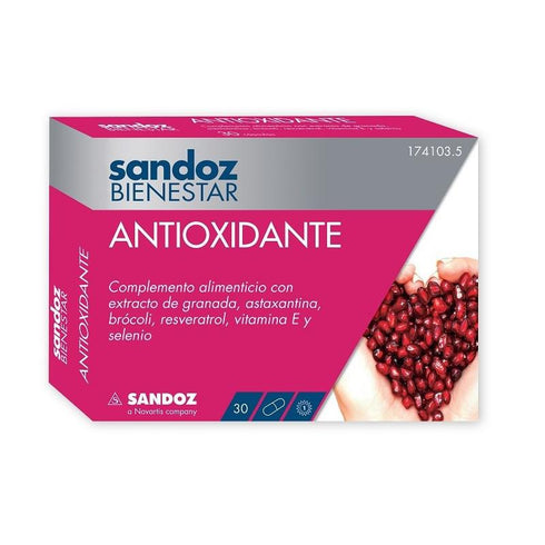Sandoz Bienestar Antioxidante 30 Cápsulas - Jag Couture Beauty
