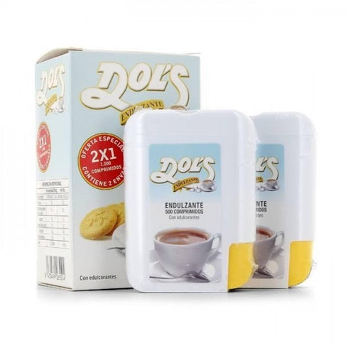 Dols Sweetener Duplo 500 + 500 Tablets - Jag Couture Beauty