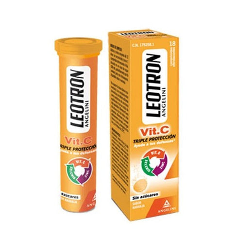 Leotron Vitamin C 18 Effervescent Tablets Jag Couture Beauty