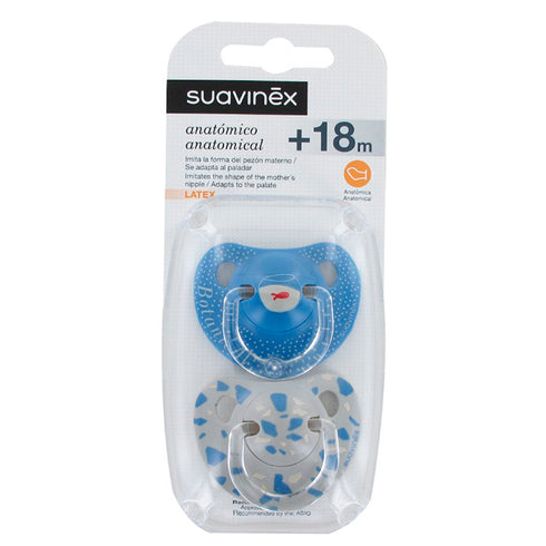 Suavinex 2 Anatomical Soothers +18cm - Jag Couture Beauty
