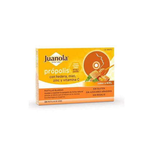 Juanola Própolis Hedera Sabor Miel 24 Pastillas Jag Couture Beauty