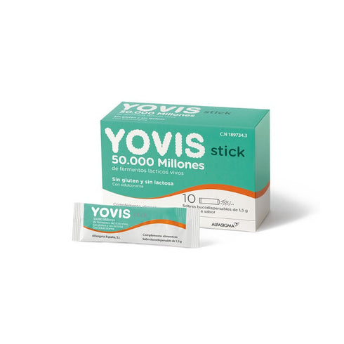 Yovis 10 Stick Bucodispensable 50.000 Million Active Ferments Jag Couture Beauty