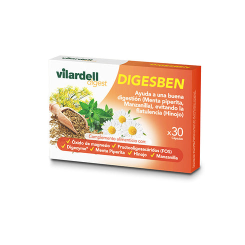 Vilardell Digest Digesben 30 Capsules Jag Couture Beauty