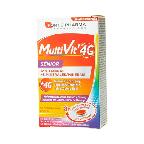 Forté Pharma 12 Multivit 4G Sénior 30 Tablets Jag Couture Beauty