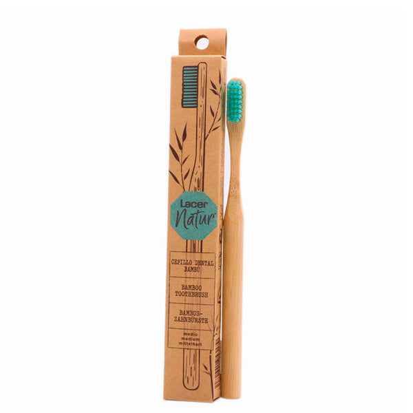 Lacer Natur Bamboo Medium Adult Toothbrush 1U Jag Couture Beauty