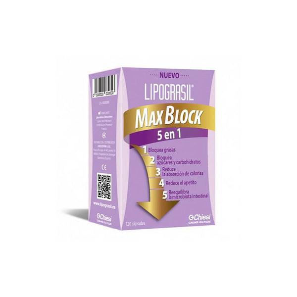 Lipograsil Max Block 5 in 1 120 Capsules Jag Couture Beauty