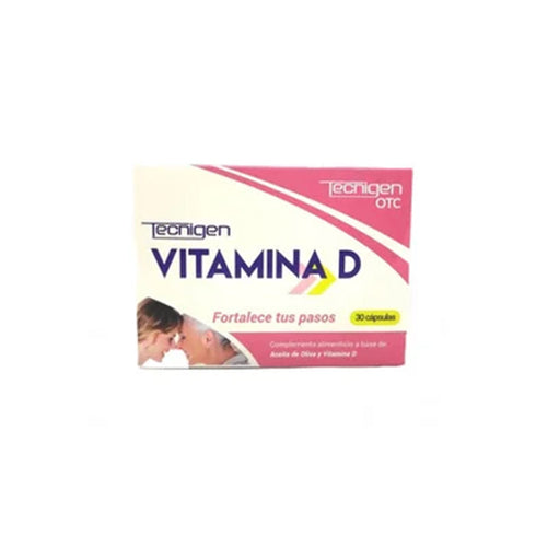 OTC TecniGen Vitamin D 30 Capsules Jag Couture Beauty