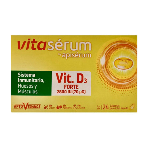 Apisérum Vitasérum Vitamin D3 Forte 24 Capsules - Jag Couture Beauty