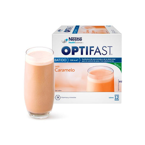 Optifast Caramel Flavour Milkshake 12 Satches 55g - Jag Couture Beauty