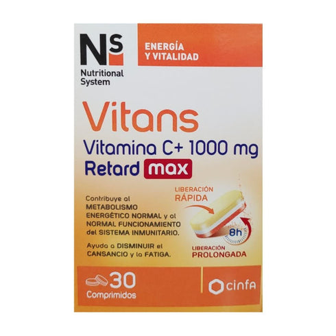 NS Vitans Vitamin C+ 1000Mg Retard Max 30 Comp Jag Couture Beauty