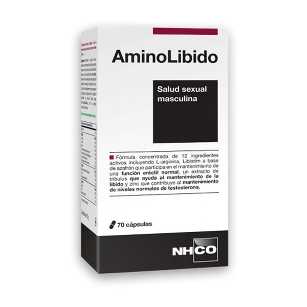 Nhco - AminoLibido - Male Sexual Health - 70 Capsules - Jag Couture Beauty