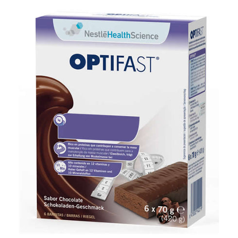 Optifast Sabor Chocolate 6 Barritas - Jag Couture Beauty