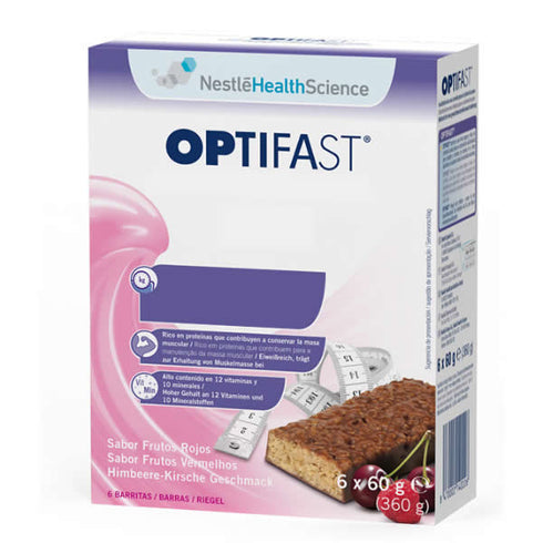 Optifast Sabor frutos Rojos 6 Barritas - Jag Couture Beauty