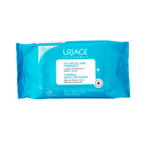 Uriage Make-up Remover Micellar Water 25 Wipes - Jag Couture Beauty
