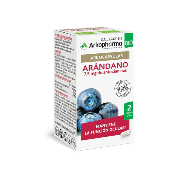 Arkopharma Arkocapsulas Bilberry Bio 40 Capsules Jag Couture Beauty
