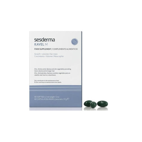 Sesderma Kavel M Food Supplement Hair Mass 60 Softgels - Jag Couture Beauty