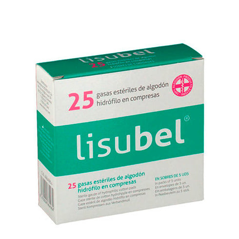 Lisubel Sterile Gauze Gauze Pads Hydrofolic Cotton Compresses 25U Jag Couture Beauty
