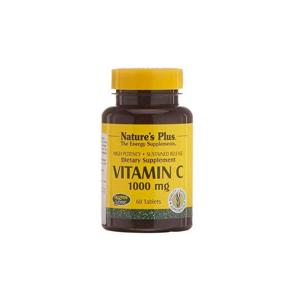 Vitamin C 1g 60 Tablets Natures Plus Jag Couture Beauty