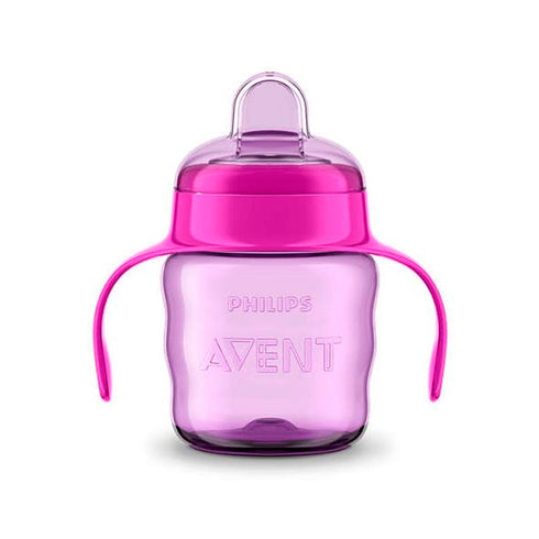 Avent Pink Cup 200ml Soft Mouthpiece +6 Months 1U - Jag Couture Beauty