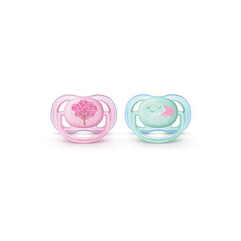 Avent 2 Ultra Air Silicone Pacifiers 0-6 Months - Jag Couture Beauty