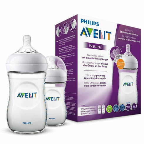 Avent Baby Bottle PP Natural 260ml x 2 Units - Jag Couture Beauty