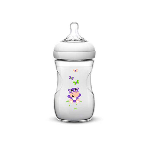 Avent Natural Baby Bottle 260ml Hippo 1U - Jag Couture Beauty