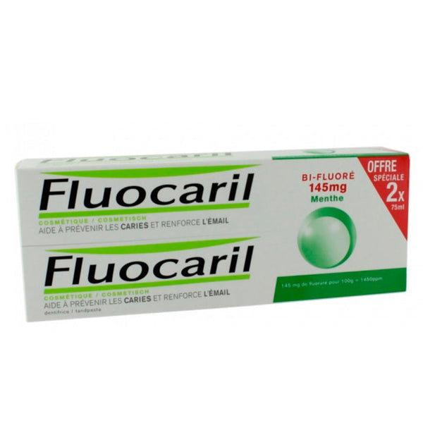 Fluocaril Bi-Fluoride Mint Paste 145mg 2x75ml Jag Couture Beauty