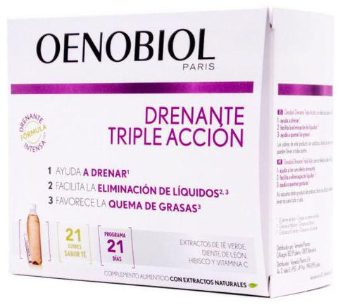 Oenobiol Triple Action Drainage 21 Envelopes - Jag Couture Beauty