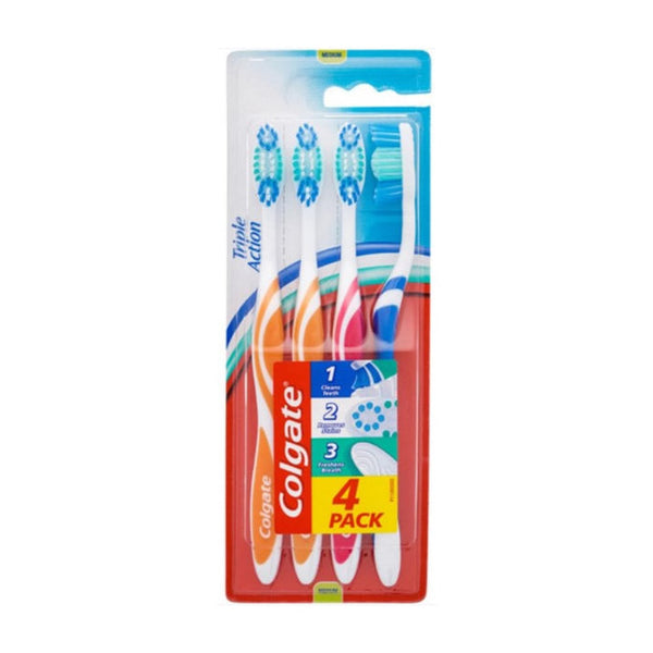 Colgate Triple Action Toothbrush 4 Units Jag Couture Beauty