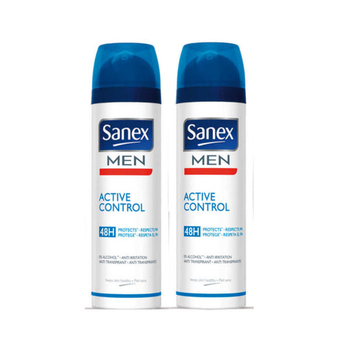 Sanex Men Active Control 48h Deodorant Spray 2x100ml