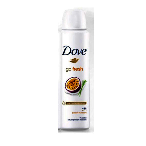 Dove Go Fresh Passion Fruit y Lemon Grass Desodorante Spray 200ml - Jag Couture Beauty