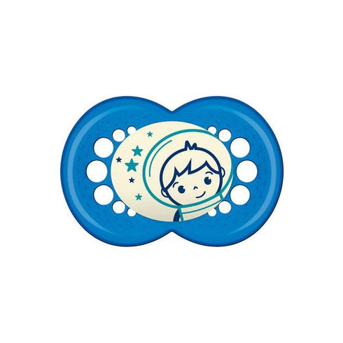 Mam Baby Original Nighttime Soother 16+ Silicone Blue Jag Couture Beauty