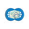Mam Baby Original Nighttime Soother 16+ Silicone Blue Jag Couture Beauty