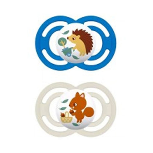 Mam Perfect +6M Silicone Pacifier Blue/White 2 Units - Jag Couture Beauty