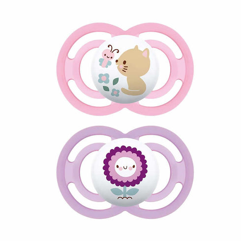 Mam Pacifier Perfect 16+ Silicone 2 Units Pink - Jag Couture Beauty