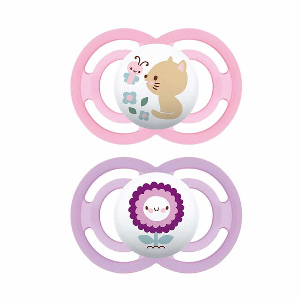 Mam Pacifier Perfect 16+ Silicone 2 Units Pink - Jag Couture Beauty