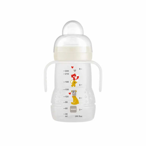Mam Trainer Glass-baby bottle 220ml Neutral Color 4M+ - Jag Couture Beauty