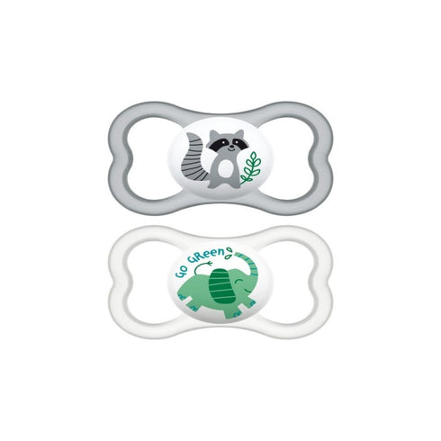 Mam Baby Air 16+ Soother Silicone Neutral 2U - Jag Couture Beauty