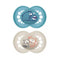 Mam Original Pure Silicone Pacifier +6Months Blue/Beige 2Units - Jag Couture Beauty