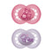 Mam Original Pure Silicone Pacifier +6 Months Pink/Purple - 2 Units - Jag Couture Beauty