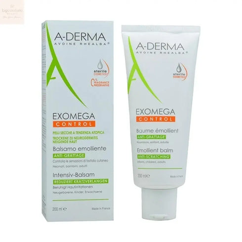 A-Derma Exomega Control Emollient Balm 200ml Jag Couture Beauty